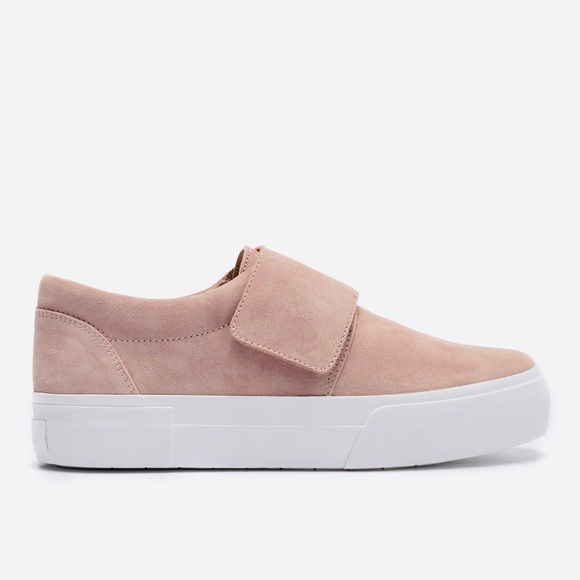 NIB Vince Cage Platform Sneakers Suede Leather - Picture 7 of 8